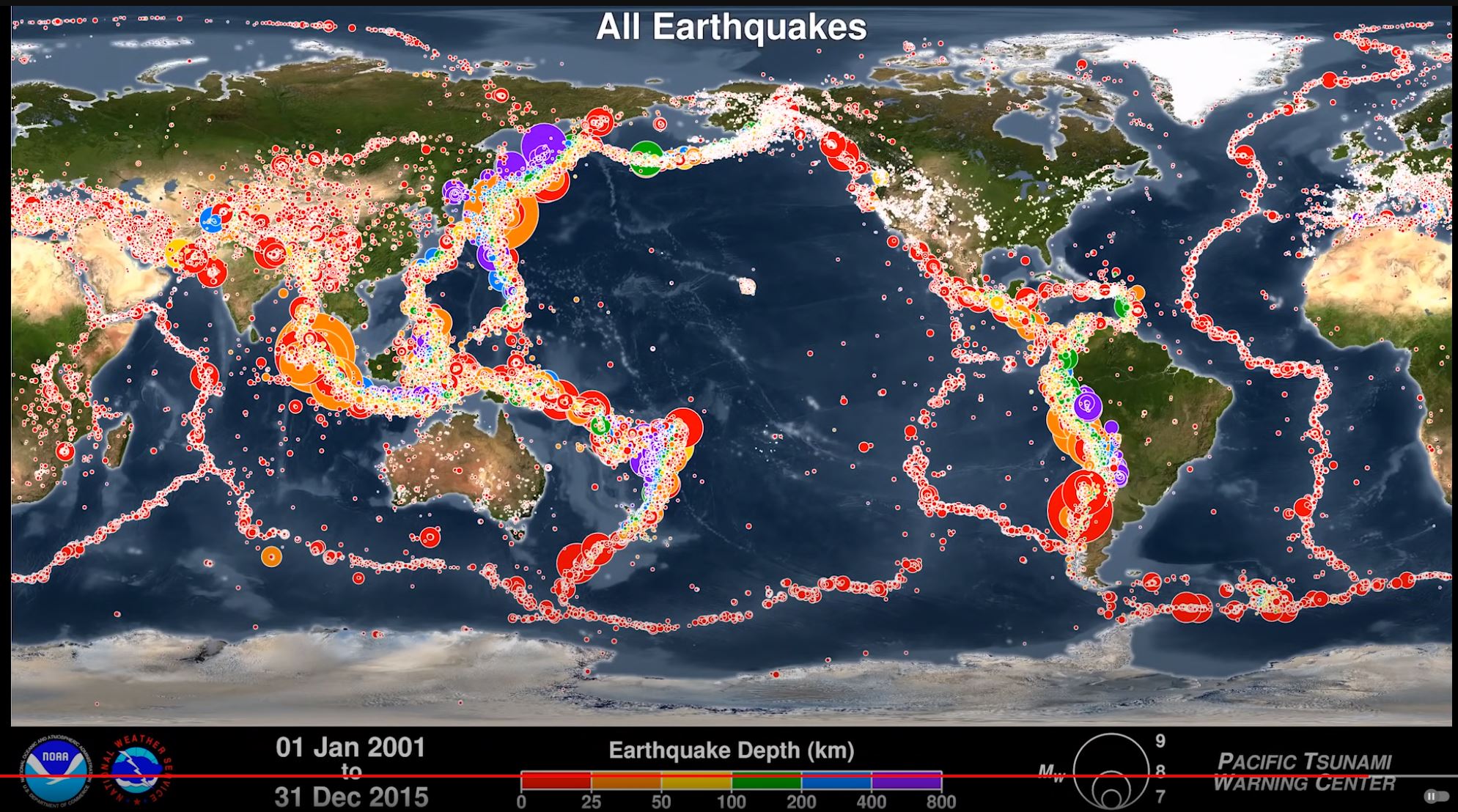 Землетрясения на планете